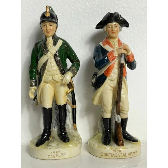 Vintage Military Calvary Continental Army Japan Soldier Porcelain Figure KW3678 - Picture 2 of 12